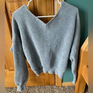 SAGE gray medium sweater